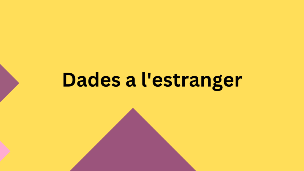 dades a l'estranger