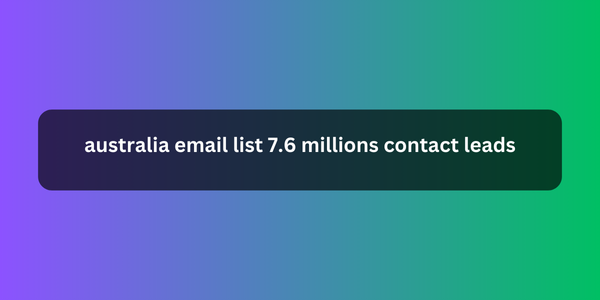 australia email list 7.6 millions contact leads