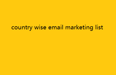 country wise email marketing list