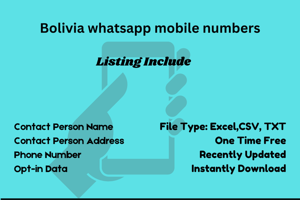 Bolivia whatsapp mobile numbers