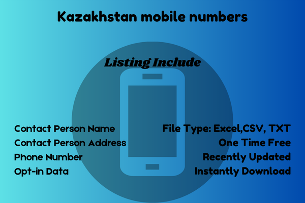 Kazakhstan mobile numbers